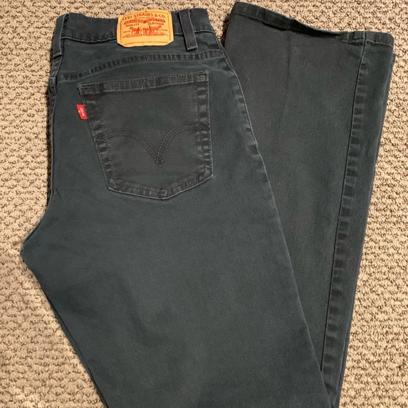 550 Bootcut Black Levi Jeans - Picture 3 of 6